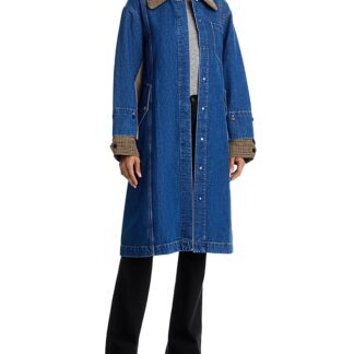 3.1 Phillip Lim Denim Combo Trench Coat