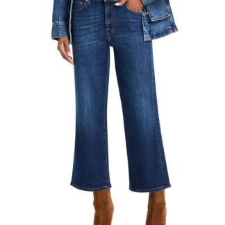 7 For All Mankind Alexa High Rise Cropped Jeans in High Wave