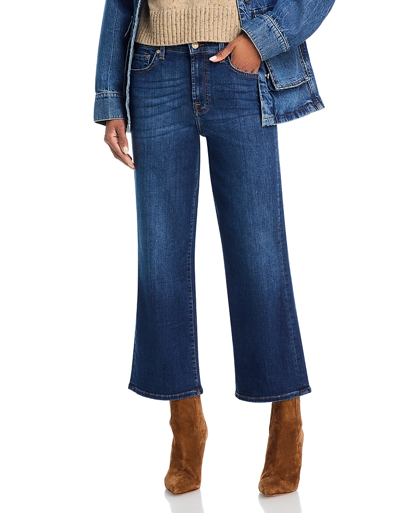 7 For All Mankind Alexa High Rise Cropped Jeans in High Wave