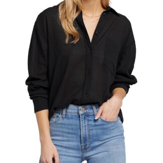 7 For All Mankind Button Front Cotton Shirt