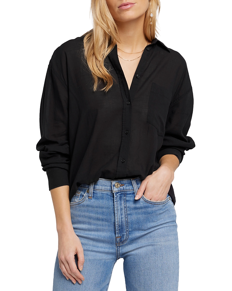 7 For All Mankind Button Front Cotton Shirt