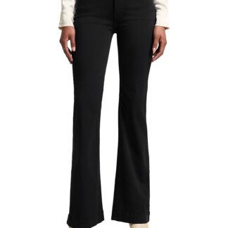 7 For All Mankind Dojo Tailorless Bootcut Jeans in Black