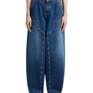 7 For All Mankind High Rise Balloon Fit Jeans in Le Blue