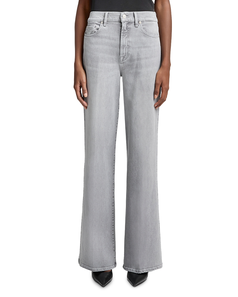 7 For All Mankind High Rise Lotta Flared Leg Jeans in Panalu