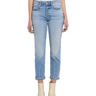 7 For All Mankind Josefina High Rise Crop Slim Jeans in Must