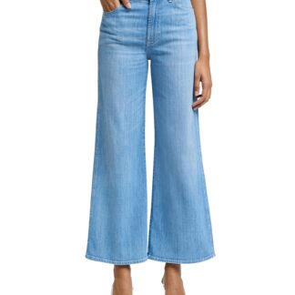 7 For All Mankind Lotta Cropped High Rise Wide Leg Jeans in Charleston