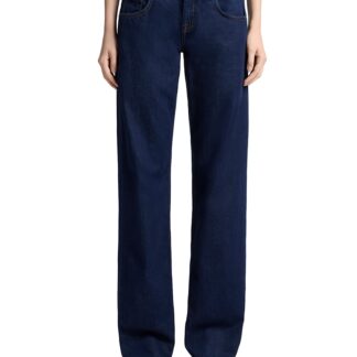 7 For All Mankind Low Rise Straight Leg Jeans in Franklin