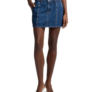 7 For All Mankind Milly Studded Denim Skirt