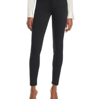 7 For All Mankind Slim Illusion High Rise Ankle Skinny Jeans in Luxe Black