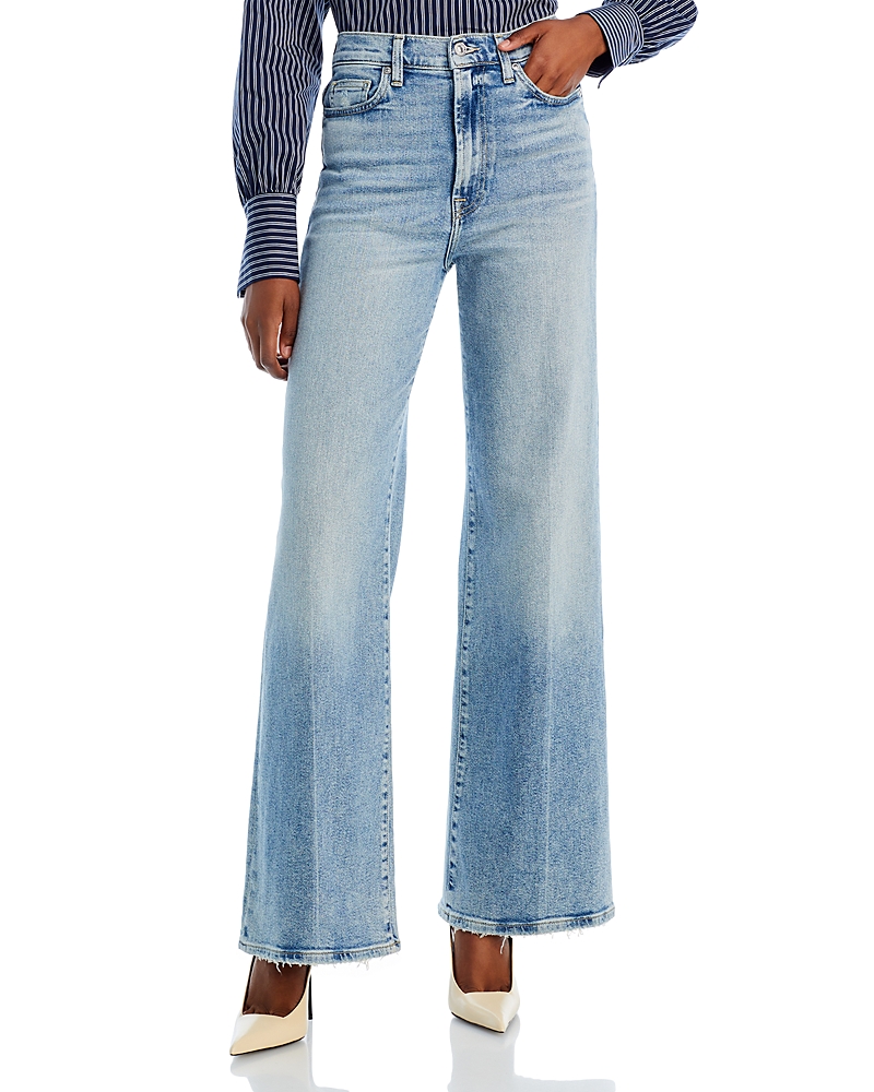 7 For All Mankind Ultra High Rise Jo Wide Leg Jeans in Must