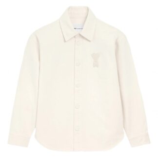 AMI PARIS KNITTED ADC OVERSHIRT Size: L, colour: WHITE