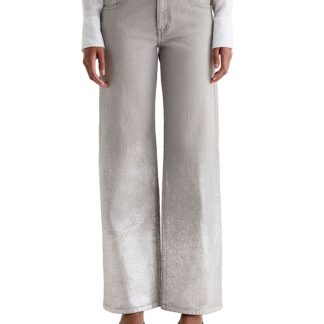 Ag Adria Low Rise Wide Leg Jeans in Silver Myst