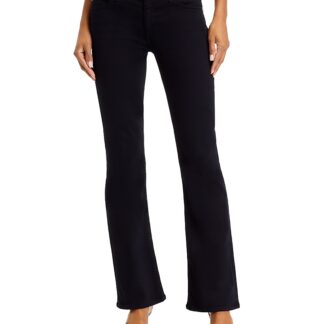 Ag Angel Low Rise Bootcut Jeans in Super Black
