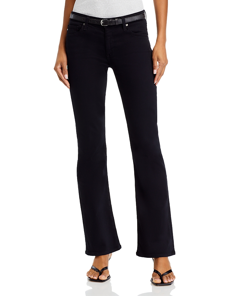 Ag Angel Low Rise Bootcut Jeans in Super Black