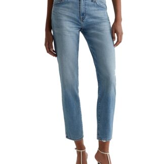 Ag Ex Boyfriend Mid Rise Straight Leg Jeans in Aries Destructed