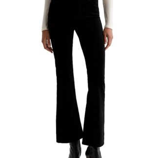 Ag Farrah Bootcut Mid Rise Jeans in Super Black