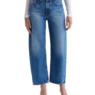 Ag Hattie High Rise Barrel Leg Jeans in Candid