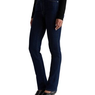 Ag Mari Extended Mid Rise Slim Straight Jeans in Modern Indigo