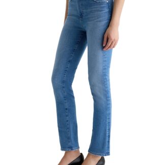 Ag Mari High Rise Slim Straight Jeans in Minimalist