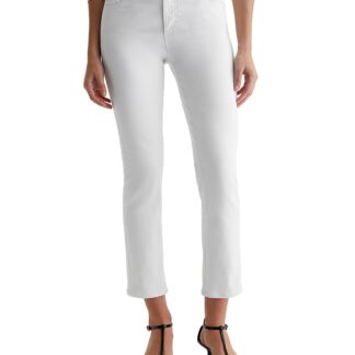 Ag Mari Mid Rise Crop Jeans in Misty Grey