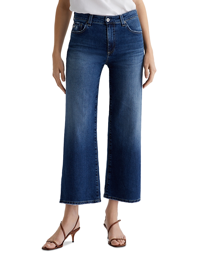 Ag Mid Rise Cropped Wide Leg Jeans in 7 Years La Jolla