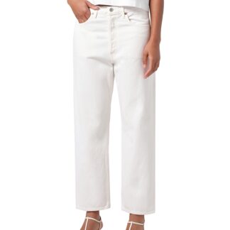 Agolde 90's Mid Rise Cropped Straight Leg Jeans in Fortune Cookie