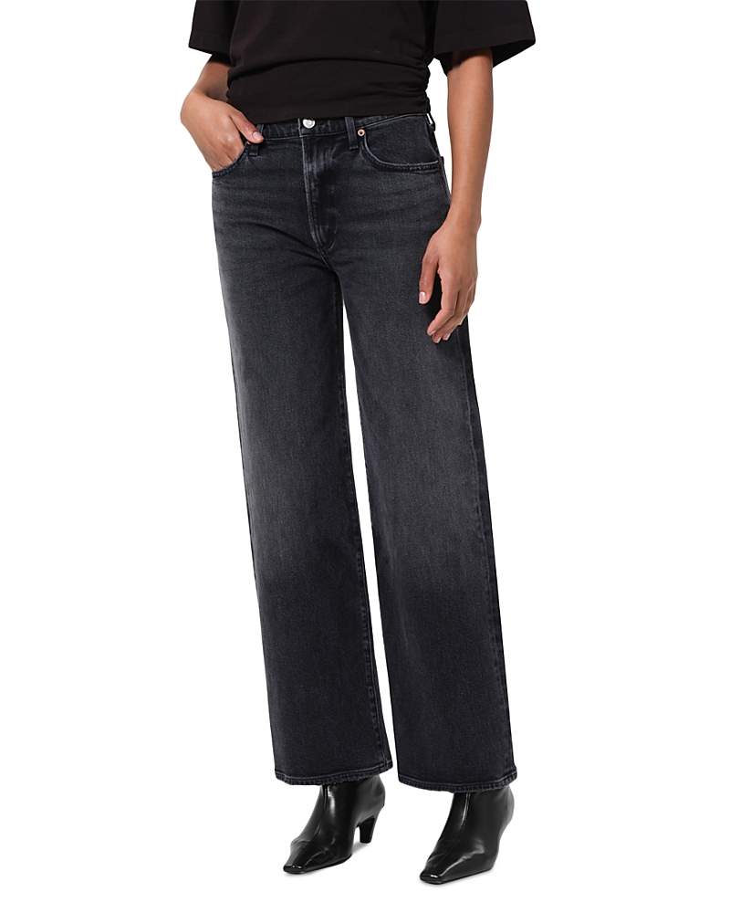 Agolde Harper Mid Rise Relaxed Straight Jeans in Radius
