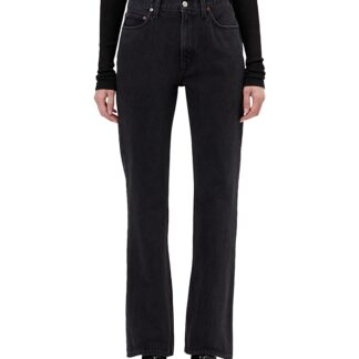 Agolde Leena High Rise Baby Flare Jeans in Forecast
