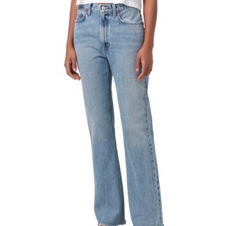 Agolde Leena Mid Rise Baby Bootcut Jeans in Stage