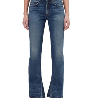 Agolde Mid Rise Kick Boot Jeans in Stencil