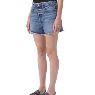 Agolde Parker Cutoff Denim Shorts in Ruin