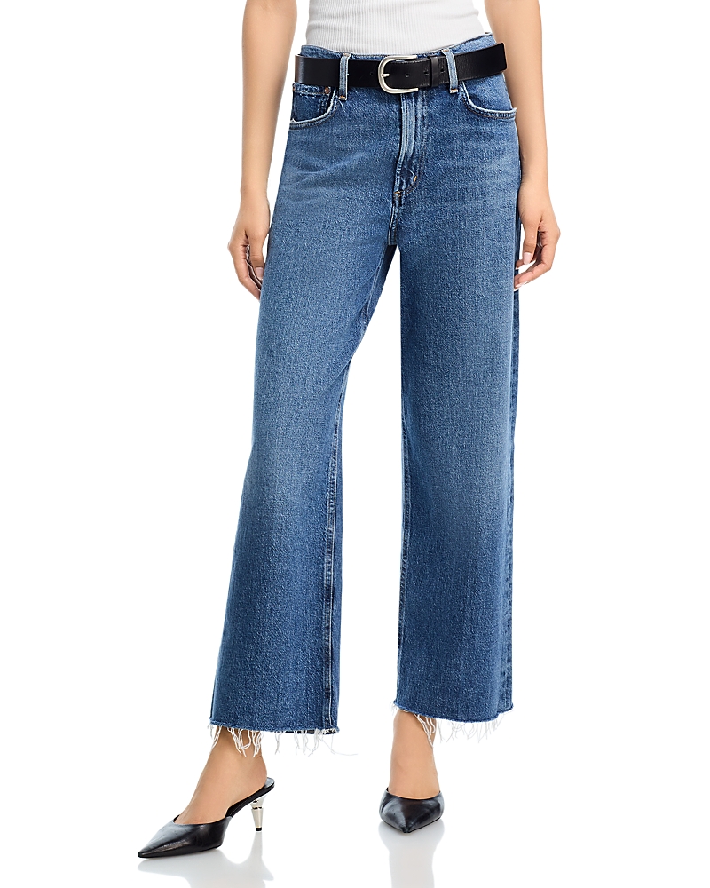 Agolde Ren High Rise Wide Leg Jeans in Chord