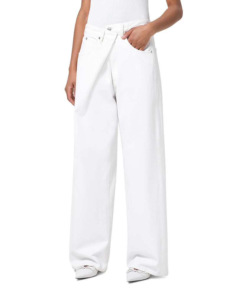 Agolde The Vana Fold Jeans in Milkshake