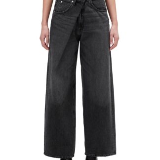 Agolde Vana Fold High Rise Wide Leg Jeans in Arcane
