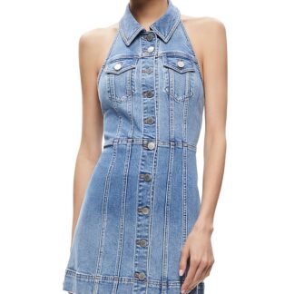 Alice and Olivia Kendall Denim Mini Dress