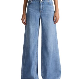 Alice and Olivia Slay Low Rise Wide Leg Jeans in Celine Vintage