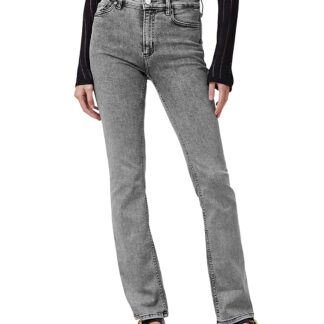 Allsaints Haldan Mid Rise Slim Bootcut Jeans in Washed Grey