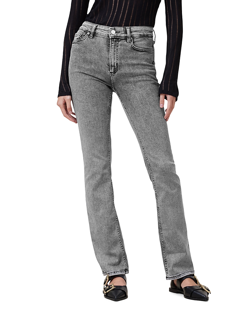 Allsaints Haldan Mid Rise Slim Bootcut Jeans in Washed Grey