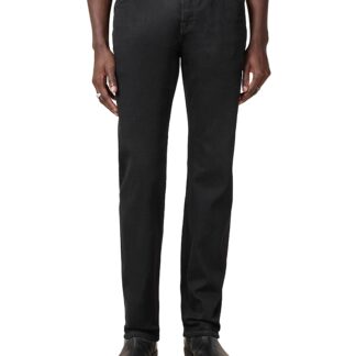 Allsaints Iggy Regular Fit Jeans in Jet Black