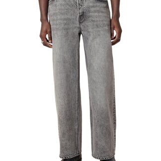 Allsaints Lenny Wide Leg Jeans in Light Gray