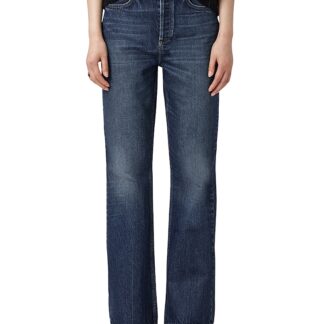 Allsaints Mathilde High Rise Bootcut Jeans in Dark Indigo