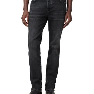 Allsaints Sid Regular Fit Jeans in Washed Black