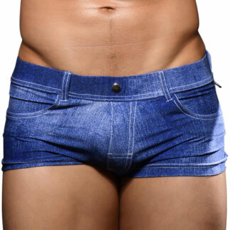 Andrew Christian Denim Swim Trunks - Indigo