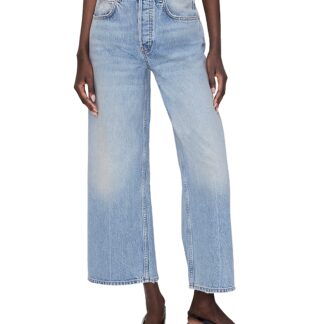 Anine Bing Heath High-Rise Baggy Jeans in Light Wash
