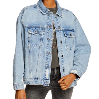 Anine Bing Rory Denim Jacket in Vintage Blue