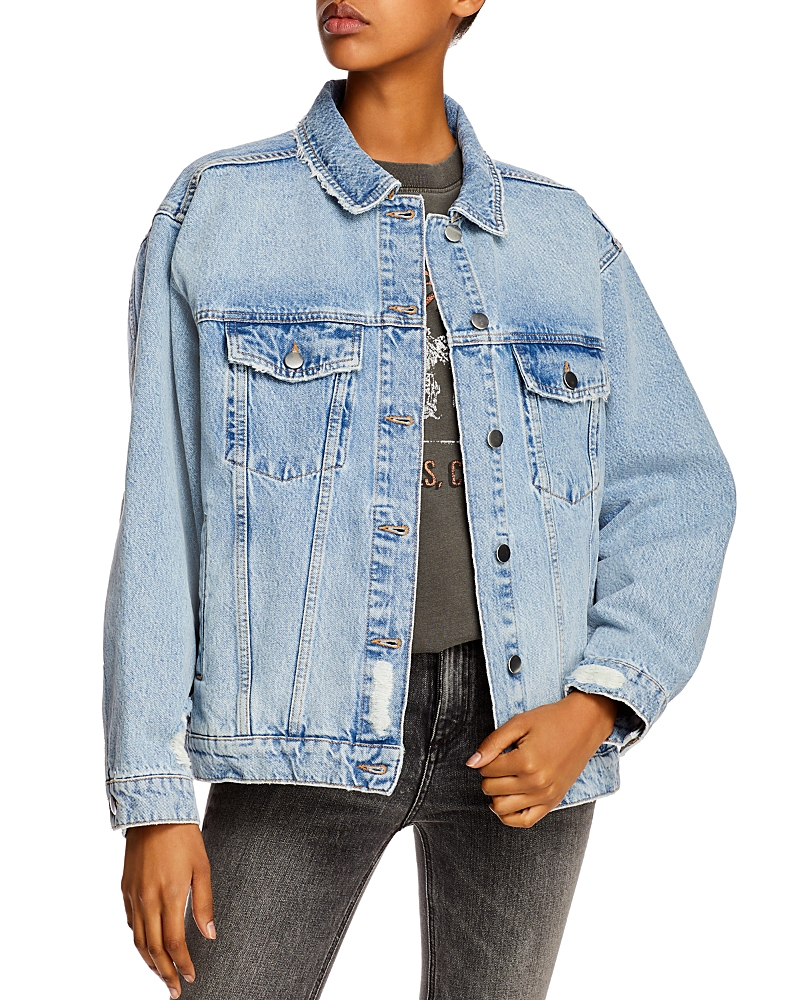 Anine Bing Rory Denim Jacket in Vintage Blue