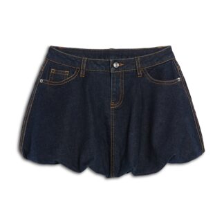 Aqua Girls' Denim Bubble Skirt, Big Kid - Exclusive