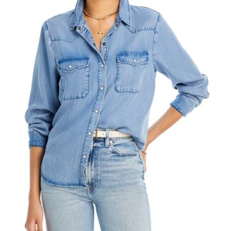 Aqua Western Denim Shirt - Exclusive