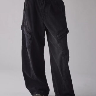 Baggy Cargo Jeans For Women - Washed Retro Y2K Low Rise Drawstring Wide Leg Pants - Spring Streetwear 2026