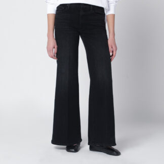 Black flared Spiked Hair jeans